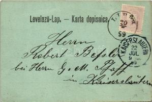 1899 (Vorläufer) Pakrác, Pakratz, Pakrac; Trgovina / utca és üzlet / street and shop
