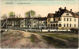 1913 Pöstyén, Piestany; Izabella pavilon. W.L: Bp. 1410. 1912-14. 5888. / spa pavilion villa