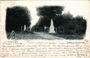 1897 (Vorläufer) Svíb, Swibwald; Vchod / Eingang / entry, Prussian-Austrian War monuments (EK)
