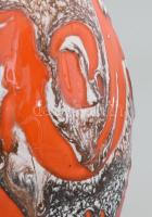 Erdélyi István: Retro váza. Jelzés nélkül, kis mázhibával, m: 28 cm