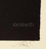 Szász Endre (1926-2003): Mappa 10 db grafikával, 1983. Szitanyomat, papír, egyenként jelzett, számoz...