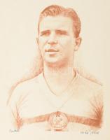 Különféle művészek, össz. 10 db mű: Az Aranycsapat tagjairól (Puskás, Bozsik, Czibor, Hidegkuti, Lór...