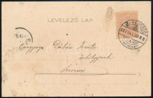 1899 Zsánerlap 2kr bérmentesítéssel, szép bélyegzéssel, ÚJ-FEHÉRTÓ