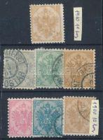 1900 7 db bélyeg 11-es és 10-es fogazással