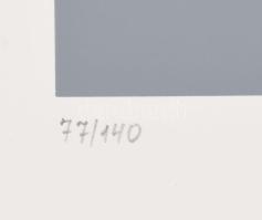 Barcsay Jenő (1900-1988): Fekete-fehér. Szitanyomat, papír, jelzett, számozott (77/140). Az 1986-ban...