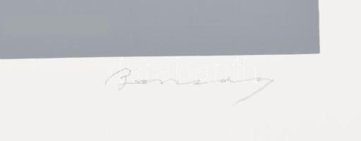 Barcsay Jenő (1900-1988): Fekete-fehér. Szitanyomat, papír, jelzett, számozott (77/140). Az 1986-ban...