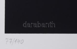 Barcsay Jenő (1900-1988): Fejfák. Szitanyomat, papír, jelzett, számozott (77/140). Az 1986-ban a Hel...