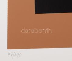 Barcsay Jenő (1900-1988): Dinamikus formák II. Szitanyomat, papír, jelzett, számozott (77/140). Az 1...