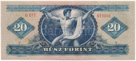 1949. 20Ft "C 577 011046" T:UNC kissé hullámos papír 
Hungary 1949. 20 Forint "C 577...