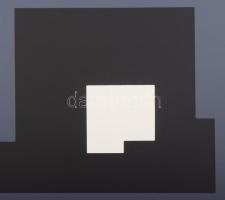 Barcsay Jenő (1900-1988): Szürke-fekete. Szitanyomat, papír, jelzett, számozott (77/140). Az 1986-ba...