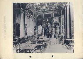 cca 1960 4 db fotó kávéházakról: 2 db New York (Hungária) kávéház / Photos of cafe-s 23x18 cm