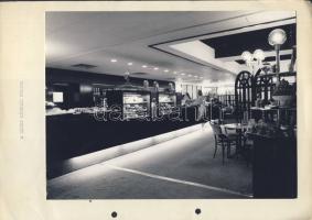 cca 1960 4 db fotó kávéházakról: 2 db New York (Hungária) kávéház / Photos of cafe-s 23x18 cm