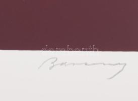 Barcsay Jenő (1900-1988): Világos-sötét ritmus. Szitanyomat, papír, jelzett, számozott (77/140). Az ...