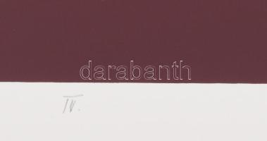 Barcsay Jenő (1900-1988): Világos-sötét ritmus. Szitanyomat, papír, jelzett, számozott (77/140). Az ...