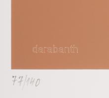 Barcsay Jenő (1900-1988): Sárga kép. Szitanyomat, papír, jelzett, számozott (77/140). Az 1986-ban a ...