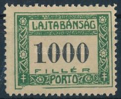 Nyugat-Magyarország VII. 1921 Portó 1000f alul látványos lemezhibával, Bodor vizsgálójellel