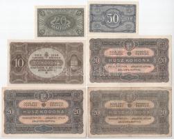 1920. 20f - 20K (6x) T:AU-F szép papír
