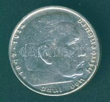 Német 3. Birodalom 1939D 2M Ag "Hindenburg" T:2/3 ph.