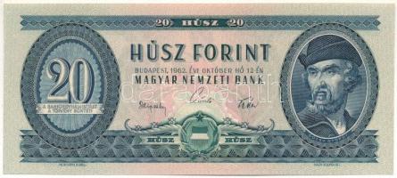 1962. 20Ft C 100 003715 T:UNC,AU Hungary 1962. 20 Forint C 100 003715 C:UNC,AU Adamo F13