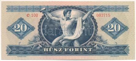 1962. 20Ft "C 100 003715" T:UNC,AU
Hungary 1962. 20 Forint "C 100 003715" C:UNC...
