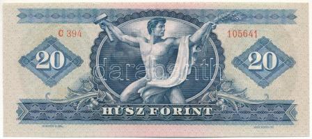 1969. 20Ft "C 394 105641" eltolódott nyomat T:F szép papír Adamo F15