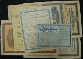 cca 1920-1940 8 db dekoratív biztosítási kötvény / Insurance bonds