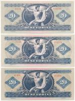 1969-1980. 20Ft (3xklf) T:UNC,AU