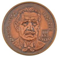 Fritz Mihály (1947-) 1989. &quot;Csonka János 1852-1939 / MÉE Szeged - Budai Baráti Kör&quot; bronz emlékérem (42,5mm) T:AU Adamo SG23