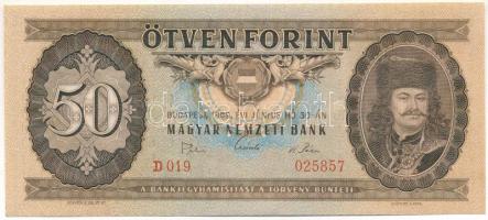 1969. 50Ft D 019 025857 T:UNC Hungary 1969. 50 Forint D 019 025857 C:UNC Adamo F20