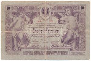 1900. 10K "1373 060571" T:VG,G / Hungary 1900. 10 Korona "1373 060571" C:VG,G Ad...