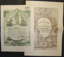 cca 1932-1939 2 db dekoratív biztosítási kötvény / 2 Insurance bonds