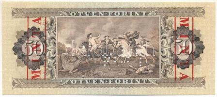 1986. 50Ft "MINTA" perforációval és felülnyomással "D 000 000296" sorszámmal T:U...