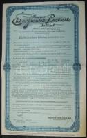 cca 1930 Magyar élet és járadék biztosító dekoratív biztosítási kötvény / Insurance bond