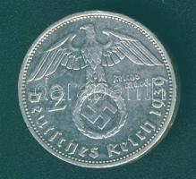 Német 3. Birodalom 1939A 2M Ag "Hindenburg" T:2/3 ph. ü