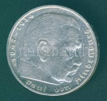 Német 3. Birodalom 1937G 5M Ag "Hindenburg" nagy h.k.-tel T:2-/3