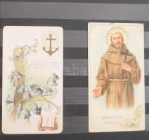 cca 300 darab szentkép, zömmel 19.sz. vége, 20. sz. eleje, klf méretben, nagyrészt mappába rendezve,...