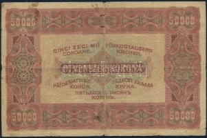 1923. 50.000K "Orell Füssli Zürich" piros sorszámmal "E41 030927" T:VG,G folt Ad...