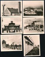 Az NDK-ban kiadott 8 db kis alakú kép a buchenwaldi koncentrációs táborról, 9×7 cm