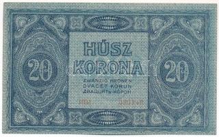 1919. július 15. 20K "1031 030140" T:AU több kisebb hajlás, egy nagyobb saroktörés / Hunga...