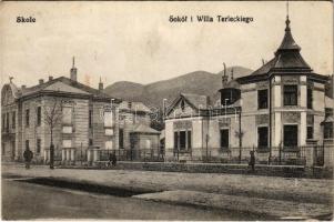 Skole, Sokól i Willa Terleckiego / Sokol building, villa. Leon Rosenschein (fl)