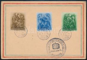 1938 Levelezőlap AZ ELSŐ VISSZATÉRT MAGYAR VÁROS / IPOLYSÁG alkalmi bélyegzéssel