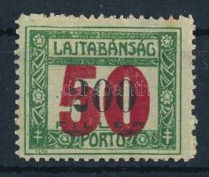 Nyugat-Magyarország VII. 1921 Portó 50f/200f Bodor vizsgálójellel (10.000) (rozsda / stain)