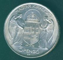 1939. 5P Ag "Horthy balra" T:2 apró ph