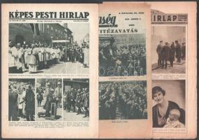 cca 1928-42 vegyes újság tétel, össz. 9 db, közte Tempo magyar kiadásának 4 lapszáma II. világháború...
