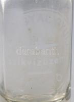 Szangyal Gyula szikvízüzeme Ároktő feliratos szódás, szikvizes palack 28 cm