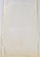 Kárász György szikvízgyára sárospatak feliratos szódás, szikvizes palack jelzett fejjel Csepel Német...