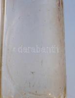 Gyarmati Viktor szikvízüzeme Miskolc feliratos szódás, szikvizes palack fej nélkül 21 cm