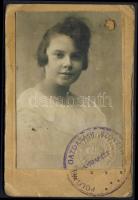 1911  Polgári gazdasági szövetkezet fényképes igazolvány