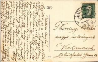 1930 Léva, Levice; Kossuth tér, Városi vigadó, Nagy szálloda, piac, Kertész Lajos és Holzmann Bódog ...