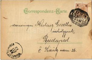 1899 (Vorläufer) Wien, Vienna, Bécs; Der Staphansdom. Bitte gegen das Licht zu halten / hold to ligh...